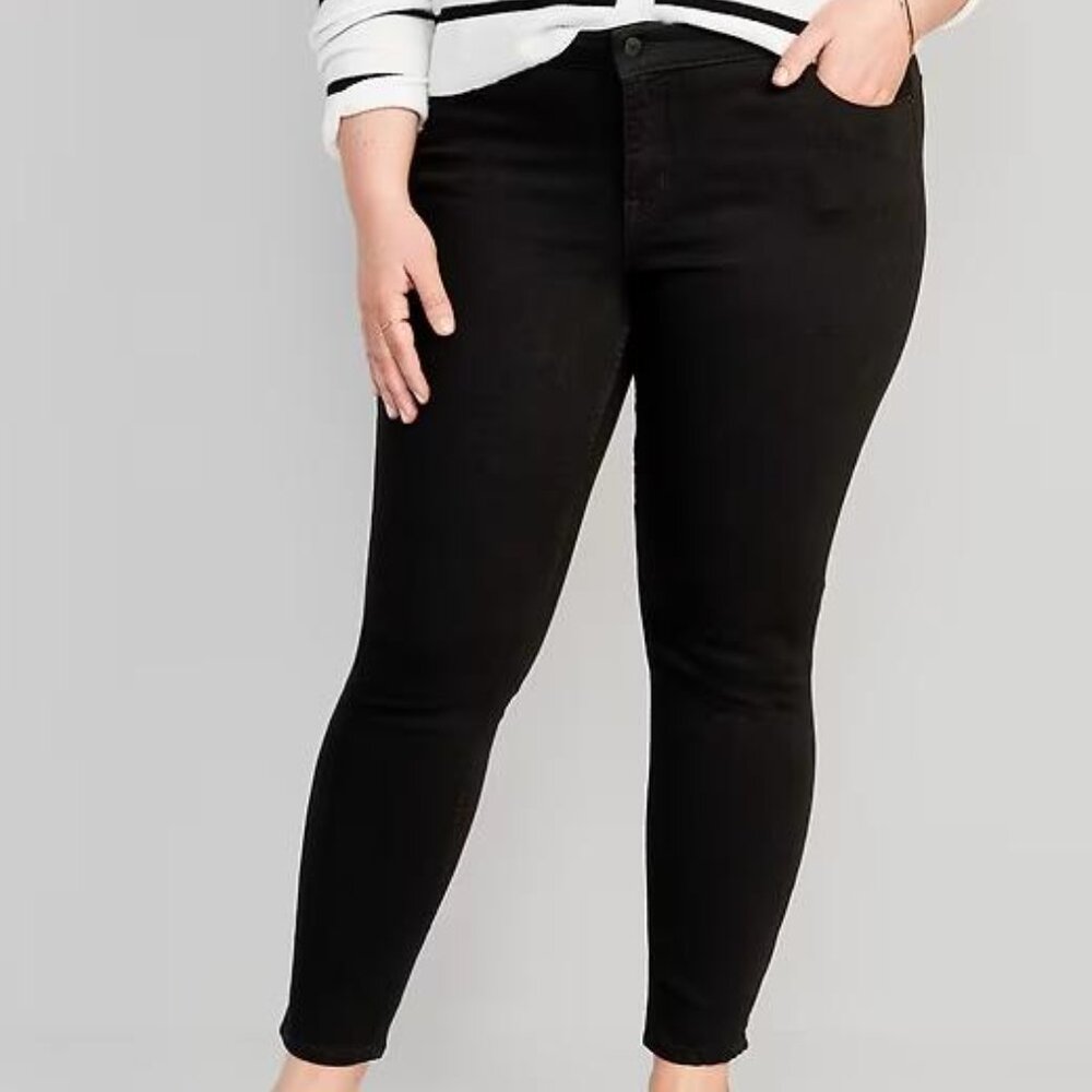 NWT Old Navy Mid-Rise Rockstar Super-Skinny Jeans - Picture 8 of 10